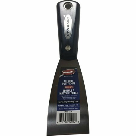 DYNAMIC PAINT PRODUCTS Dynamic Nylon Handle 2 in. Flex Putty Knife with Carbon Steel Blade DYN11278